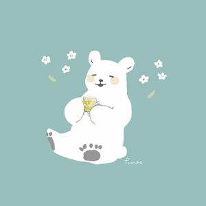 ふみこ (fumiko0510)さんのほろ酔いのシロクマのイラストへの提案