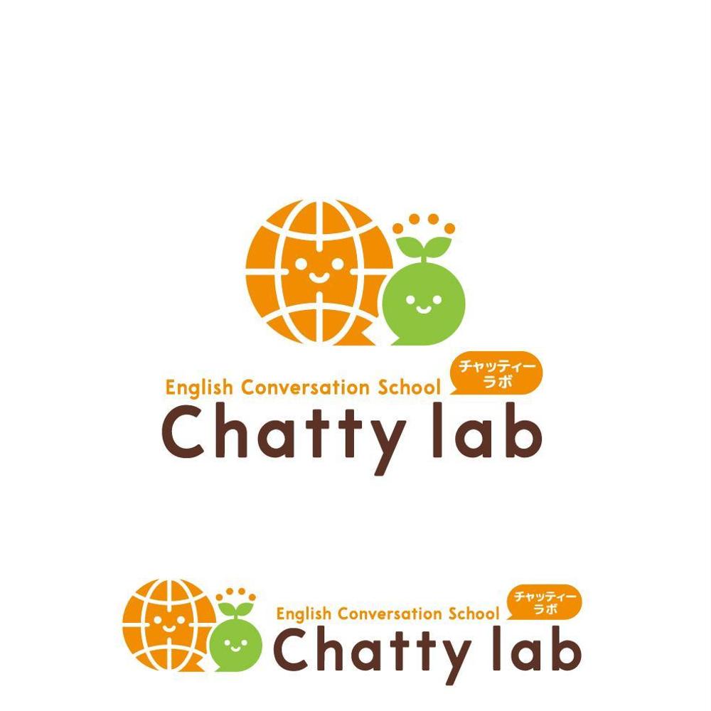 英会話スクール「Chatty lab（チャッティーラボ）」のロゴ　