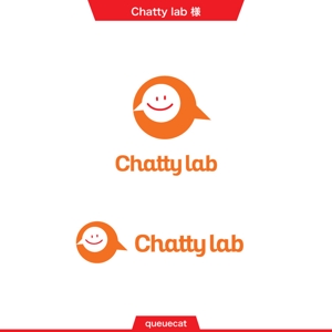 queuecat (queuecat)さんの英会話スクール「Chatty lab（チャッティーラボ）」のロゴ　への提案