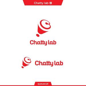 queuecat (queuecat)さんの英会話スクール「Chatty lab（チャッティーラボ）」のロゴ　への提案