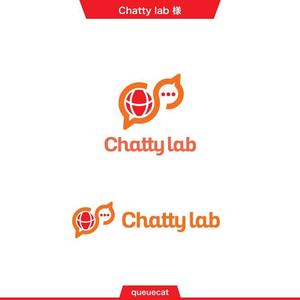 queuecat (queuecat)さんの英会話スクール「Chatty lab（チャッティーラボ）」のロゴ　への提案