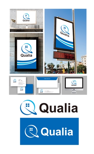 Hernandez (king_j)さんの不動産会社「株式会社Qualia(クオリア)」の社名ロゴへの提案
