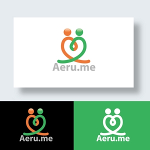 IandO (zen634)さんの少し憧れな人と会えるマッチングサイト「Aeru.me」のロゴへの提案