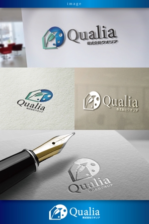 coco design (tomotin)さんの不動産会社「株式会社Qualia(クオリア)」の社名ロゴへの提案