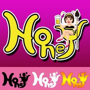 大代勝也 (k_oshiro)さんの京都ガールズバー「Honey」のロゴへの提案