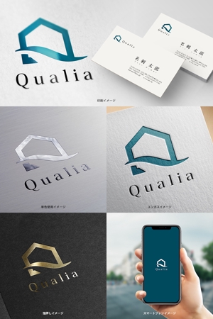 オリジント (Origint)さんの不動産会社「株式会社Qualia(クオリア)」の社名ロゴへの提案