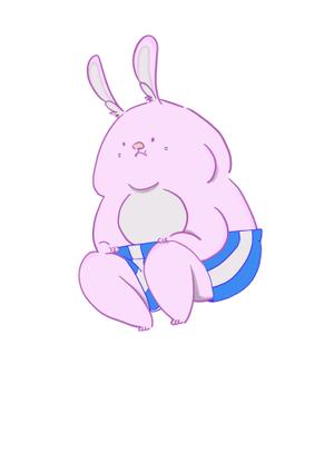 sino (SINO_3104)さんの【継続あり】お悩みうさぎ(ぽっちゃり)のキャラクターの作成への提案