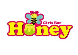 NICE (waru)さんの京都ガールズバー「Honey」のロゴへの提案