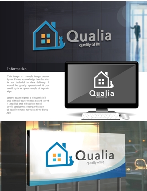 Mizumoto (kmizumoto)さんの不動産会社「株式会社Qualia(クオリア)」の社名ロゴへの提案