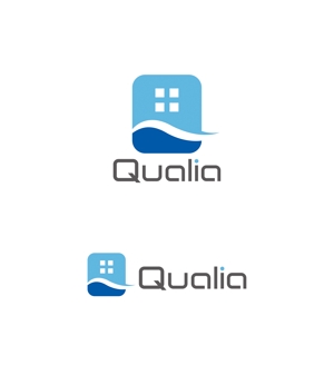 horieyutaka1 (horieyutaka1)さんの不動産会社「株式会社Qualia(クオリア)」の社名ロゴへの提案