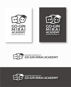 DeeDeeGraphics (DeeDeeGraphics)さんの地銀のセミナーブランド「GO-GIN MIRAI ACADEMY」のロゴへの提案