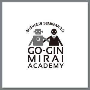 slash (slash_miyamoto)さんの地銀のセミナーブランド「GO-GIN MIRAI ACADEMY」のロゴへの提案