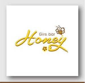 dk-design (dk-design)さんの京都ガールズバー「Honey」のロゴへの提案