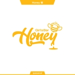 queuecat (queuecat)さんの京都ガールズバー「Honey」のロゴへの提案