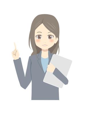 あぐぅ (amajo)さんのコンサルタント（女性）のイラストへの提案