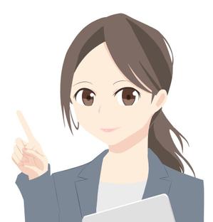 あぐぅ (amajo)さんのコンサルタント（女性）のイラストへの提案