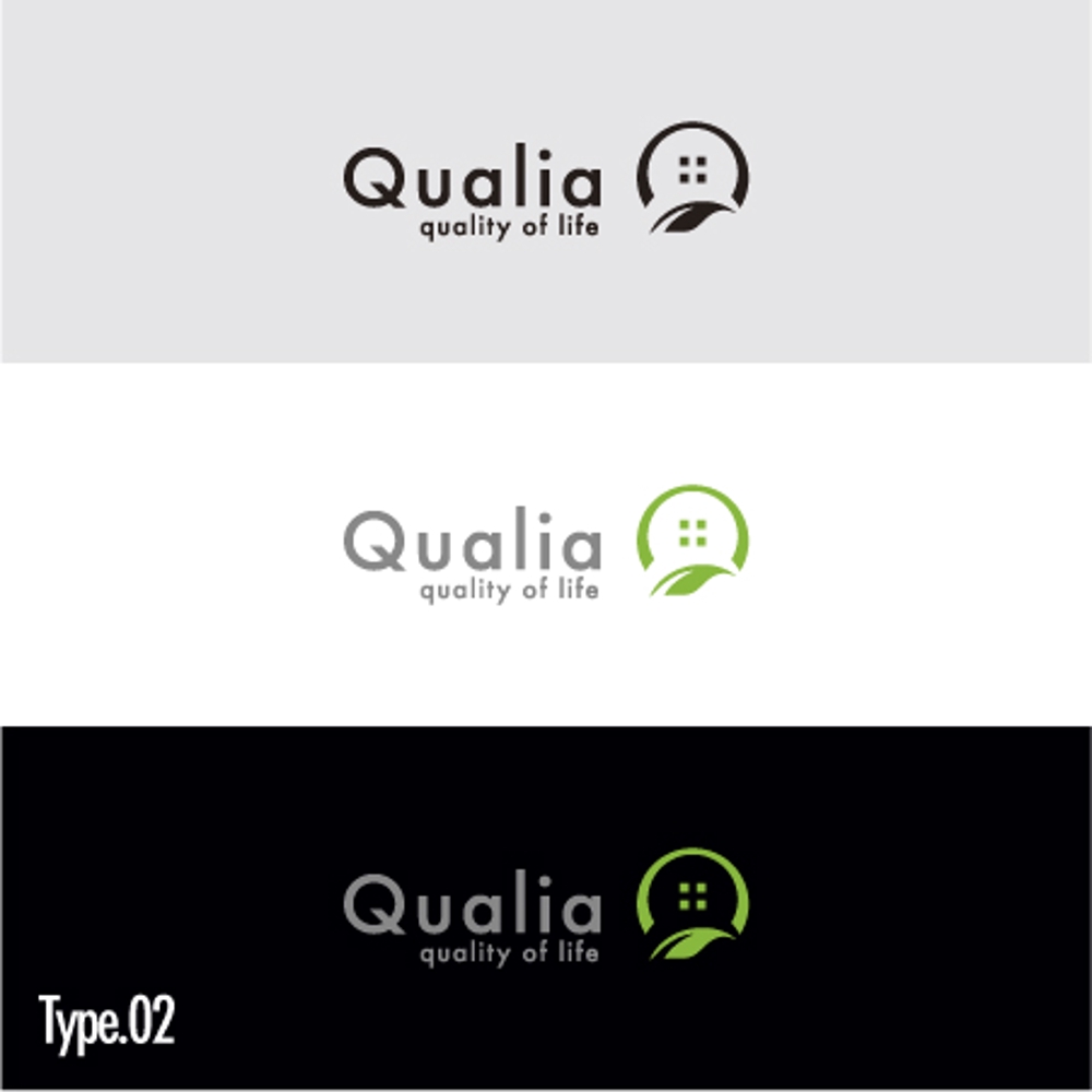 不動産会社「株式会社Qualia(クオリア)」の社名ロゴ