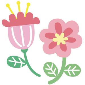 aya (ayakas)さんのベビーバスポンチョに刺繍する「花」を使ったイラストへの提案