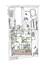 kikujiro (kiku211)さんの戸建て住宅の間取り図を手書き風のイラストに。への提案