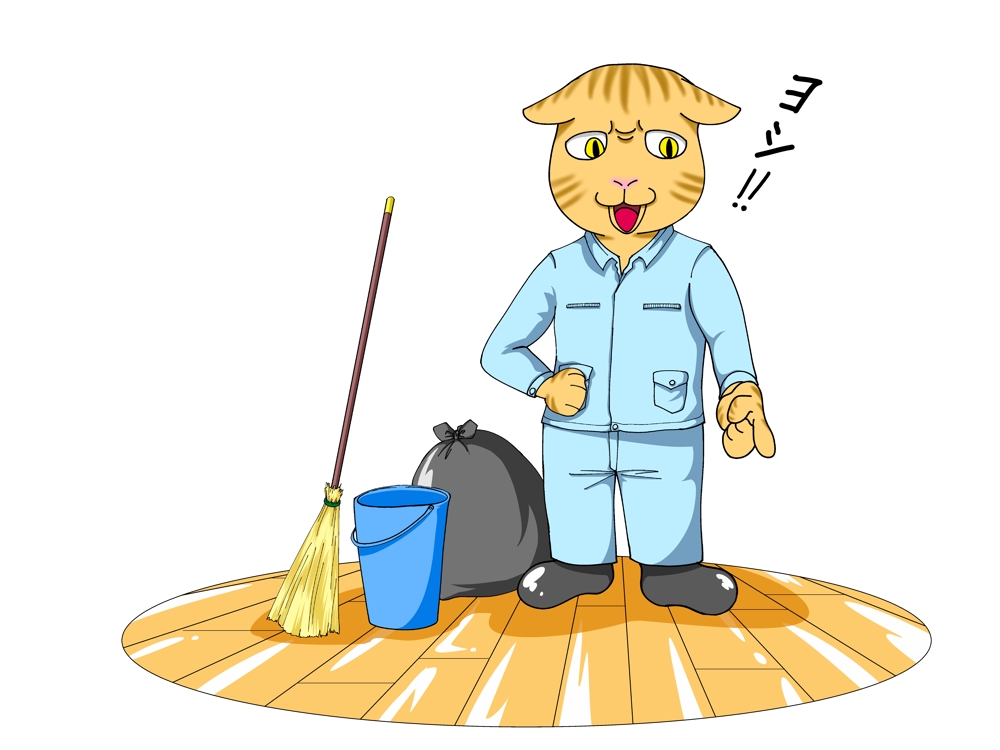 不用品回収、ゴミ屋敷清掃のサイトに挿入する猫の画像の作成をお願いします