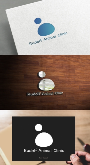 athenaabyz ()さんの動物病院新規開業　日本語『ルドルフ動物病院』英語『Rudolf Animal Clinic』のロゴへの提案