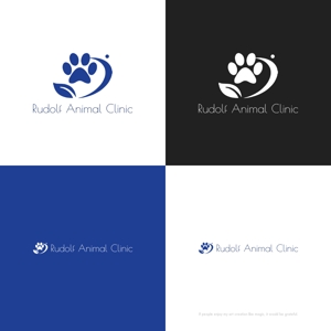 themisably ()さんの動物病院新規開業　日本語『ルドルフ動物病院』英語『Rudolf Animal Clinic』のロゴへの提案