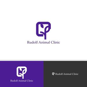 viracochaabin ()さんの動物病院新規開業　日本語『ルドルフ動物病院』英語『Rudolf Animal Clinic』のロゴへの提案