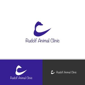 viracochaabin ()さんの動物病院新規開業　日本語『ルドルフ動物病院』英語『Rudolf Animal Clinic』のロゴへの提案