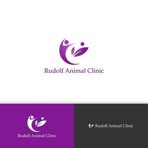 viracochaabin ()さんの動物病院新規開業　日本語『ルドルフ動物病院』英語『Rudolf Animal Clinic』のロゴへの提案