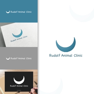 charisabse ()さんの動物病院新規開業　日本語『ルドルフ動物病院』英語『Rudolf Animal Clinic』のロゴへの提案