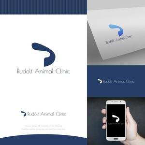 fortunaaber ()さんの動物病院新規開業　日本語『ルドルフ動物病院』英語『Rudolf Animal Clinic』のロゴへの提案