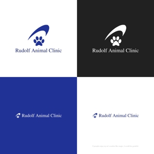 themisably ()さんの動物病院新規開業　日本語『ルドルフ動物病院』英語『Rudolf Animal Clinic』のロゴへの提案