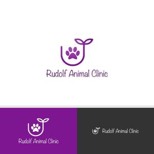 viracochaabin ()さんの動物病院新規開業　日本語『ルドルフ動物病院』英語『Rudolf Animal Clinic』のロゴへの提案