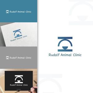 charisabse ()さんの動物病院新規開業　日本語『ルドルフ動物病院』英語『Rudolf Animal Clinic』のロゴへの提案