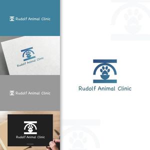 charisabse ()さんの動物病院新規開業　日本語『ルドルフ動物病院』英語『Rudolf Animal Clinic』のロゴへの提案