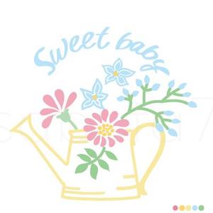 sabuta (sabuta7)さんのベビーバスポンチョに刺繍する「花」を使ったイラストへの提案