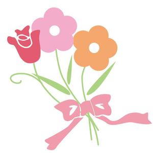 Aminco. (ami13)さんのベビーバスポンチョに刺繍する「花」を使ったイラストへの提案