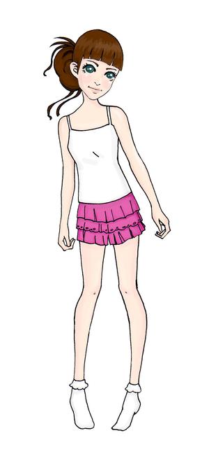 ひかるくに ()さんの【超急募です！】大手衣料品店用POPに載せる12、3歳くらいのかわいい女の子のイラストへの提案