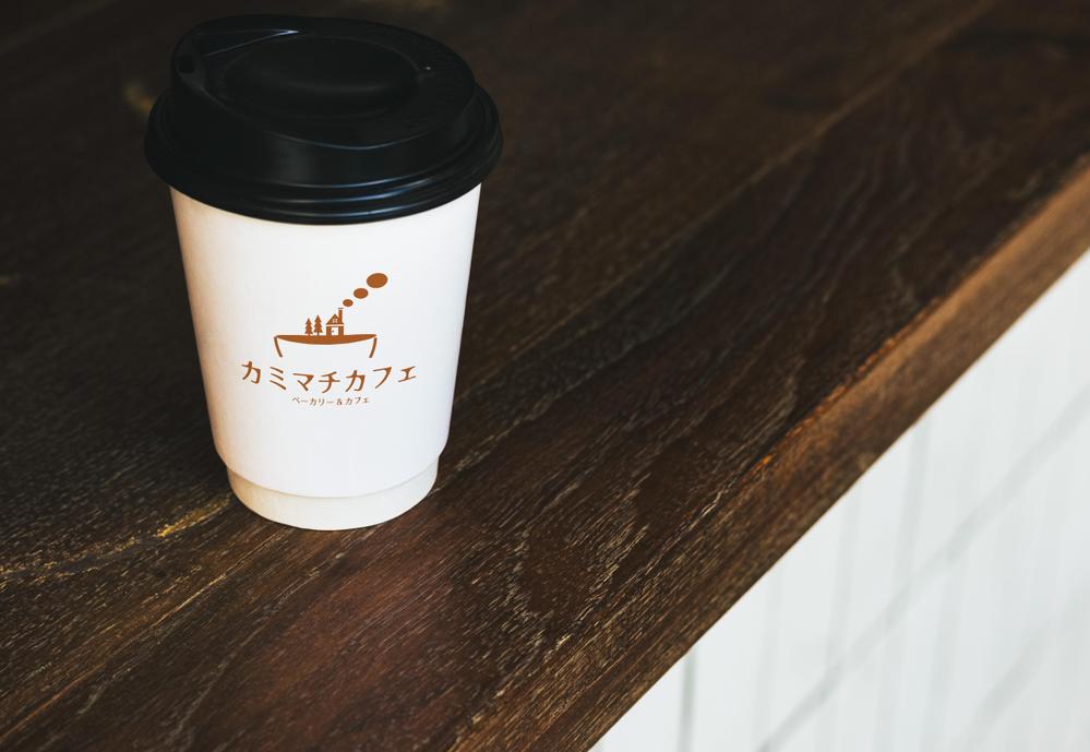 ベーカリーカフェ「上町カフェ」のロゴ