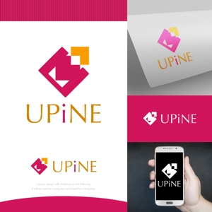 fortunaaber ()さんの新会社「UPiNE」のロゴ、アイコン制作への提案