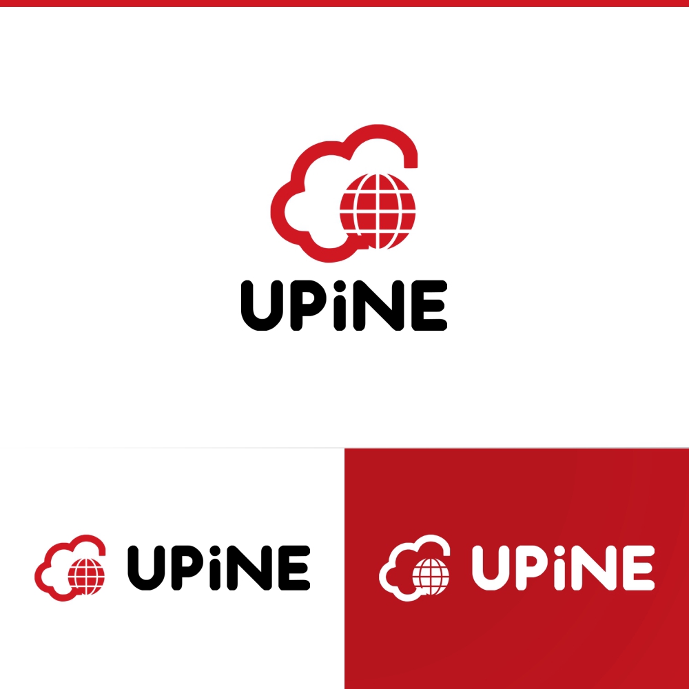 新会社「UPiNE」のロゴ、アイコン制作