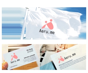 hope2017 (hope2017)さんの少し憧れな人と会えるマッチングサイト「Aeru.me」のロゴへの提案