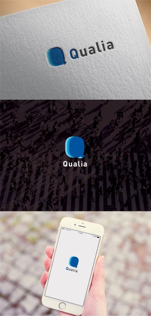 blue blues (PLANETS)さんの不動産会社「株式会社Qualia(クオリア)」の社名ロゴへの提案