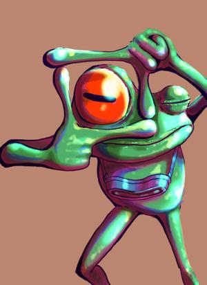 躯咲マドロミ ()さんの ビジョンキャラクターデザイン（カエル）への提案