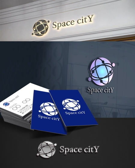 D.R DESIGN (Nakamura__)さんのアパレル系貿易会社「Space citY」のロゴへの提案
