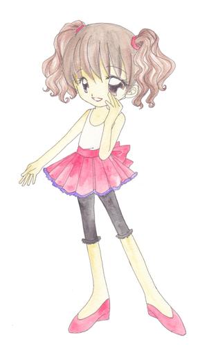 saharayumiさんの【超急募です！】大手衣料品店用POPに載せる12、3歳くらいのかわいい女の子のイラストへの提案