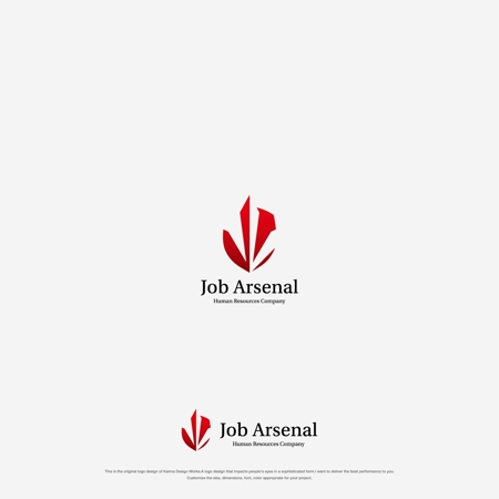 Karma Design Works (Karma_228)さんの人材会社　「Job Arsenal」のロゴです。への提案
