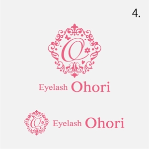drkigawa (drkigawa)さんのまつ毛エクステサロン「EyelashOhori」(アイラッシュ大濠)のロゴへの提案