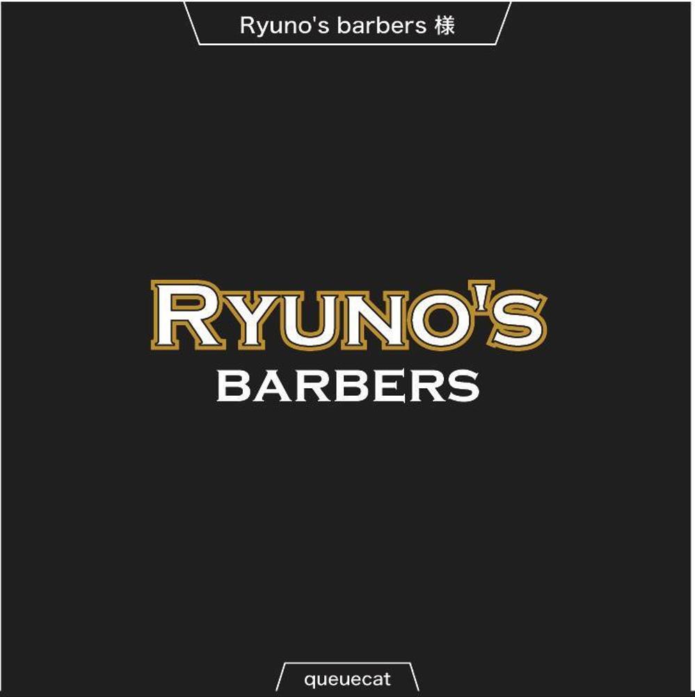 個人経営のbarber shop[Ryuno’barbers]のロゴ制作