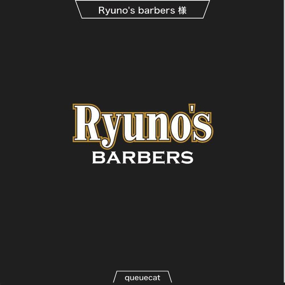 個人経営のbarber shop[Ryuno’barbers]のロゴ制作